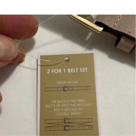 Michael Kors Women’s Genuine Leather 2 For 1 Belt Set.size XL. NWT